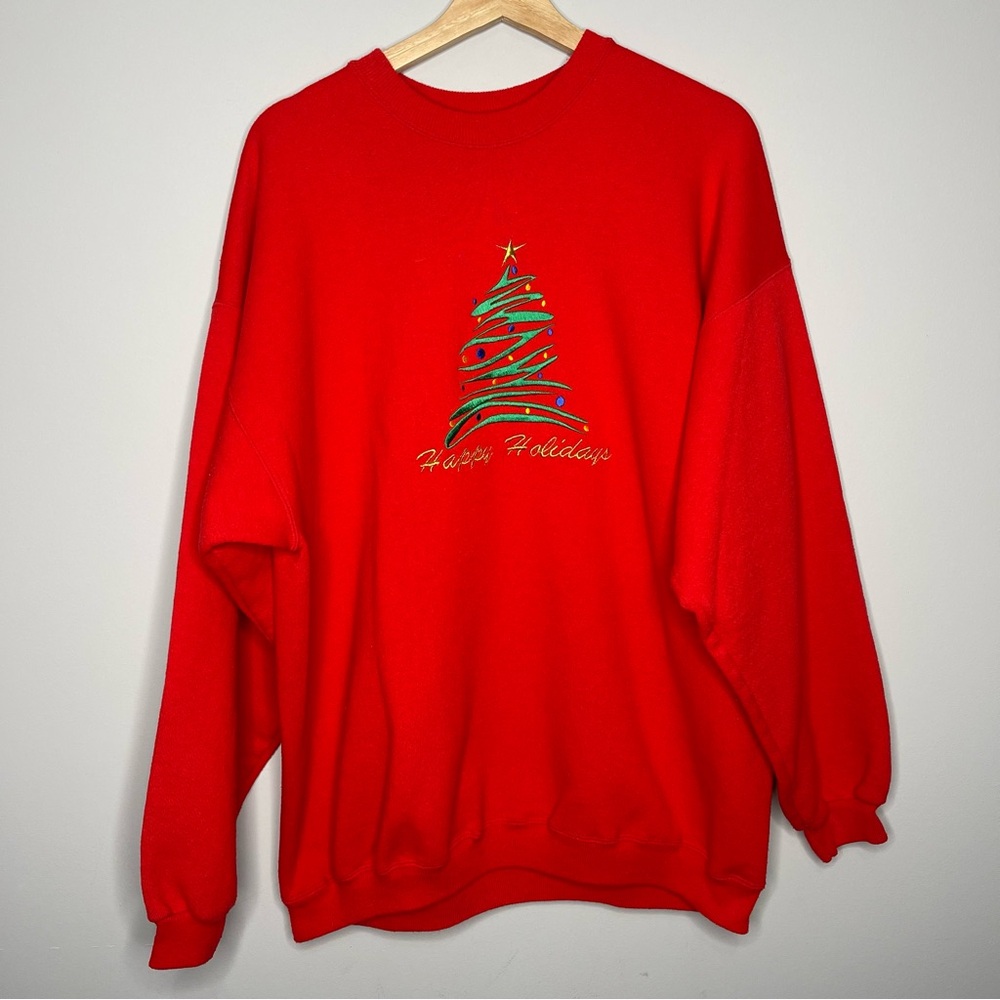 Womenβs vintage Hanes heavyweightβ christmas sweatshirts X-Large